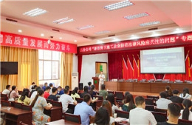 樊地建律师受邀为华西集团第十二公司作法律风控培训